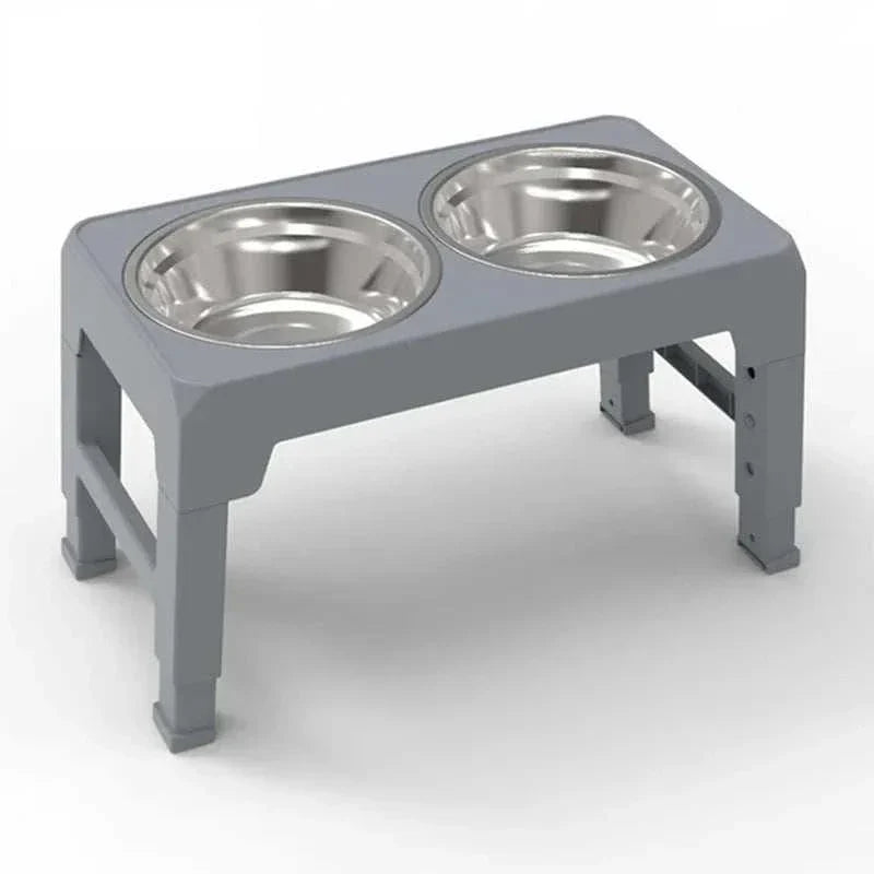 Elevated Dog Feeder Dogs Bowls Adjustable Raised Stand