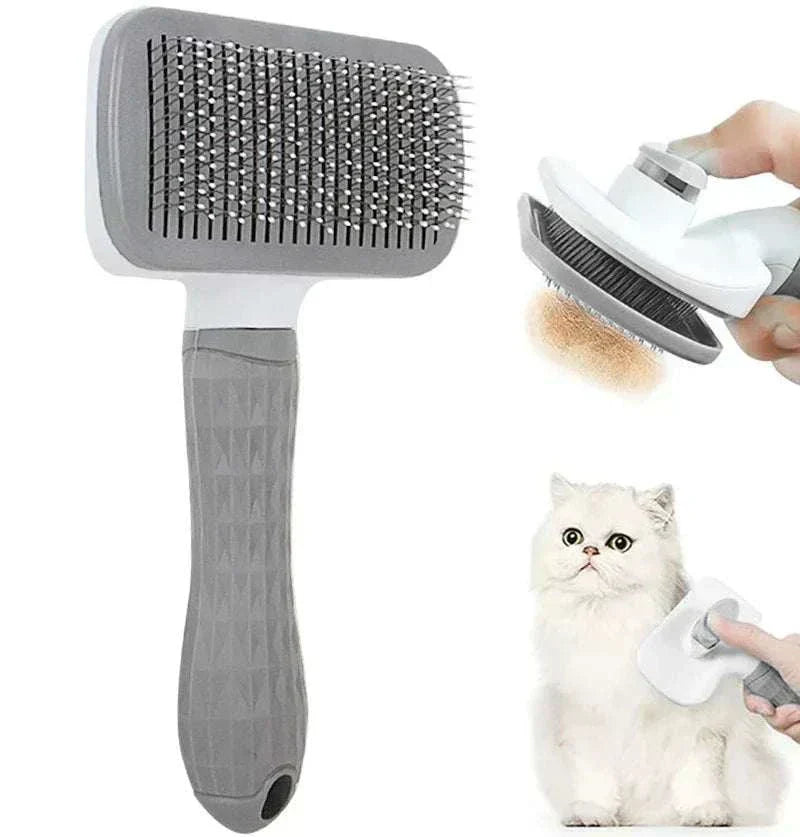  long hair dog pet removes hairs cleaning bath brush