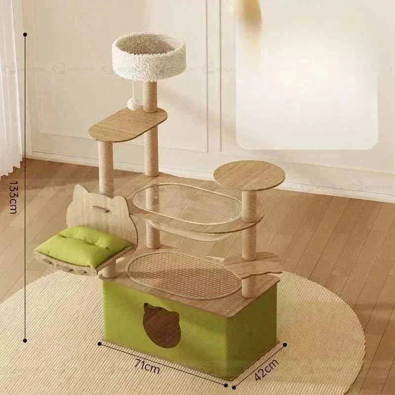 Cat climbing frame cat nest tree big spacecraft Pillar big Frame toys