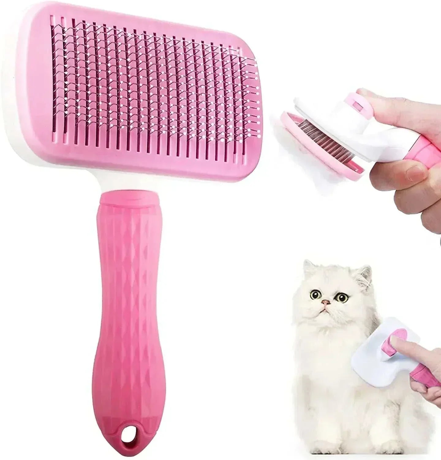  long hair dog pet removes hairs cleaning bath brush