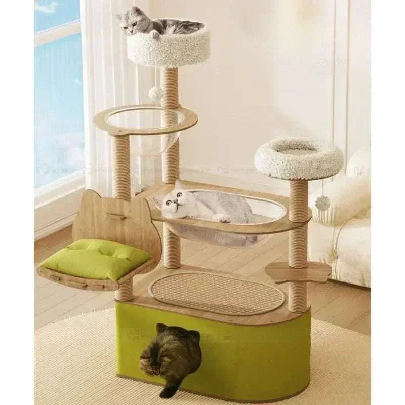 Cat climbing frame cat nest tree big spacecraft Pillar big Frame toys