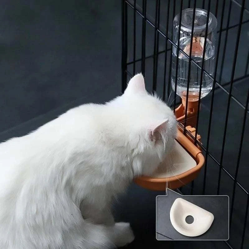 Automatic Pet Bowls Cat Cage Hanging Water Bottle