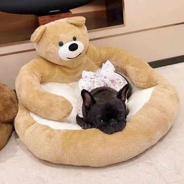 Giant Plush Bear Dog Bed