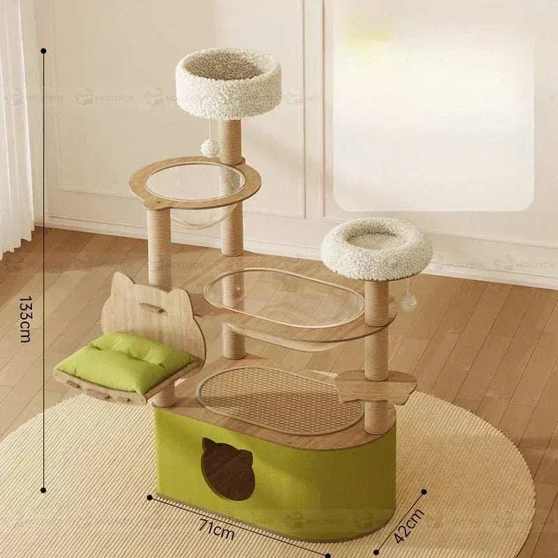 Cat climbing frame cat nest tree big spacecraft Pillar big Frame toys