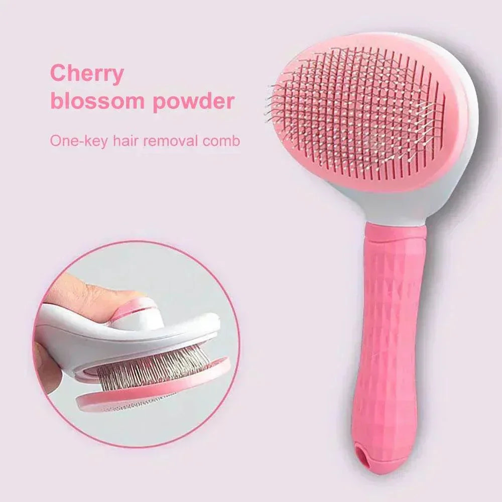  long hair dog pet removes hairs cleaning bath brush